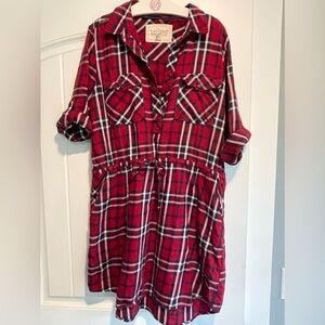 Plaid TShirt Dress